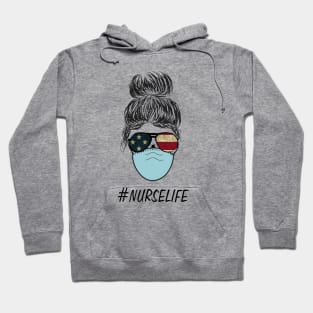 Nurse Life with face mask Hoodie